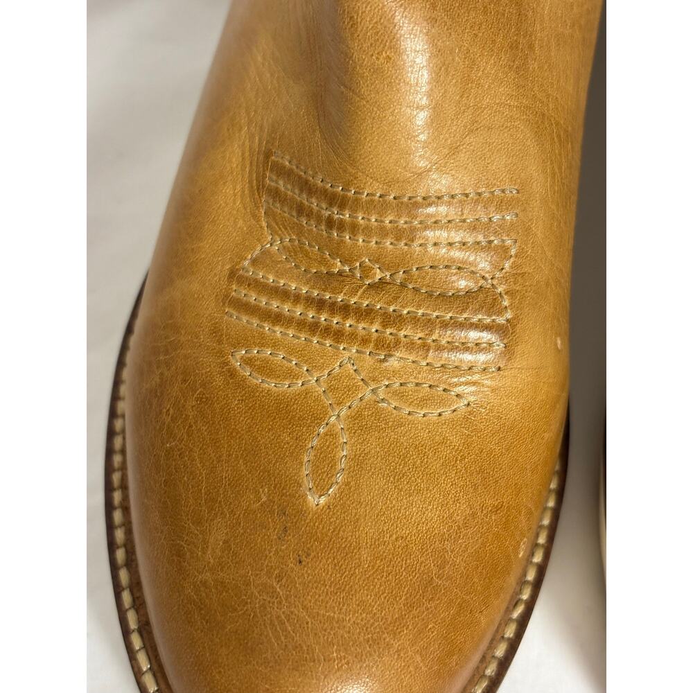 Lucchese 63001 Leather Western Wedge Boots Size 8 - Picture 6 of 16